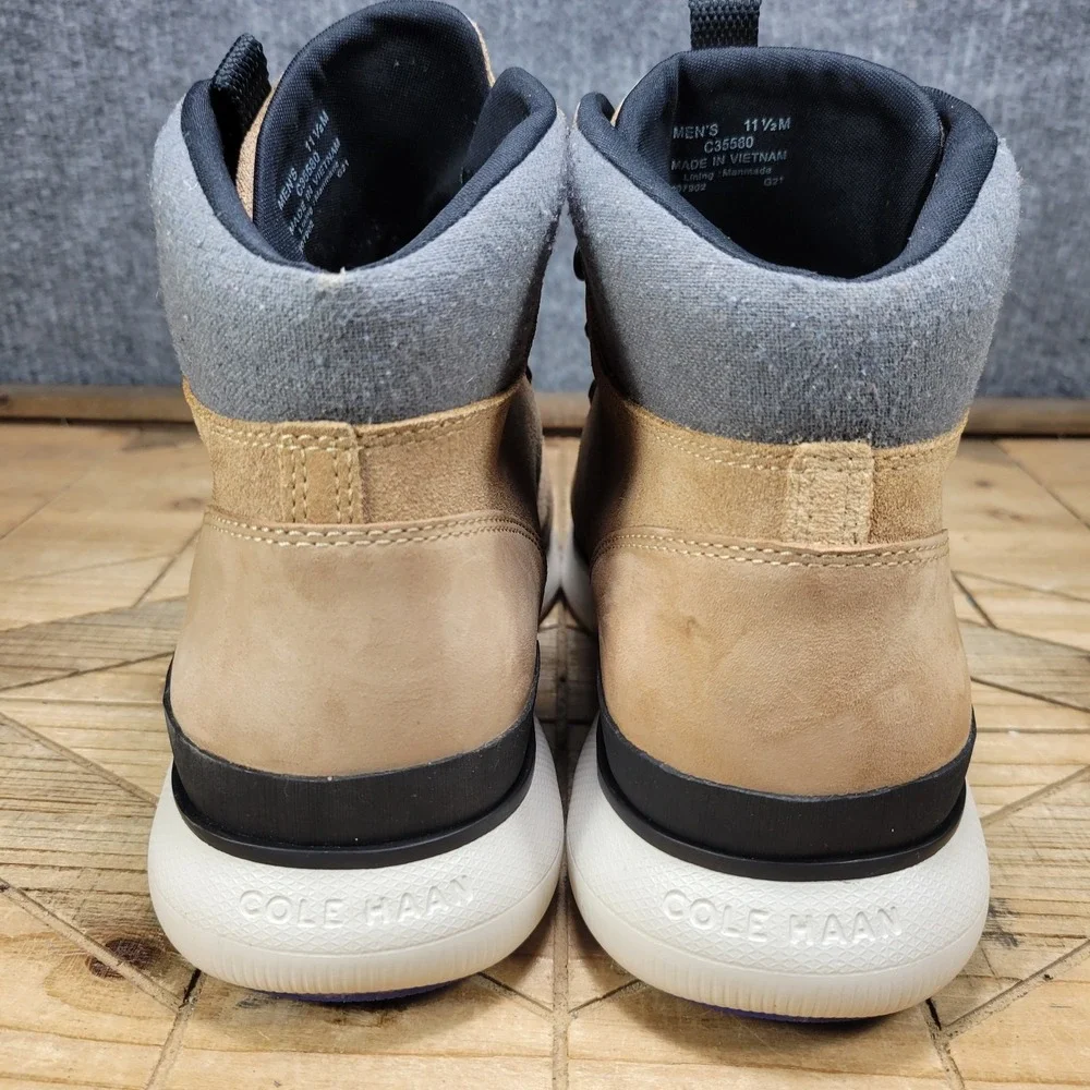 Cole Haan Zerogrand Omni Hiker Mens 11.5 Waterproof Hiking Boots Beige C35580